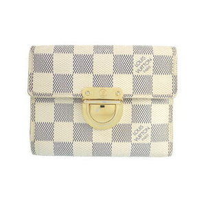 Louis Vuitton Damier Azur White Portefeuille Koala Tri Wallet